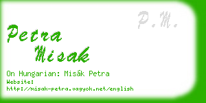petra misak business card